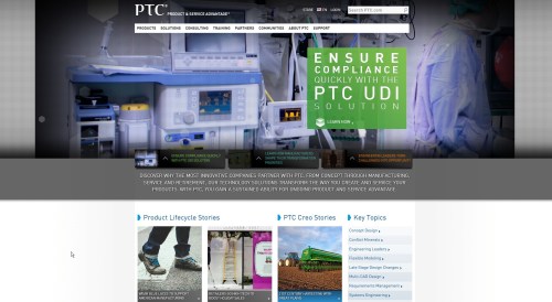 PTC splash screen