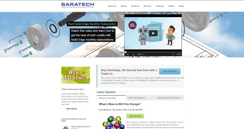 Saratech splash with SE creative video