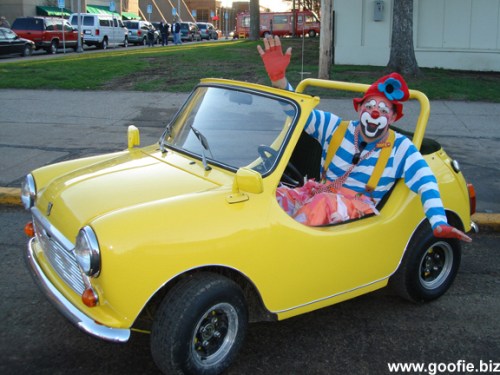 marketing guy arriving at work