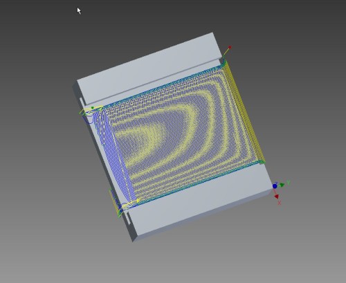 I-HSM Adaptive tool path